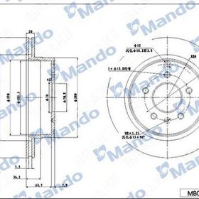 Mando MBC030181 Arka Fren Diski