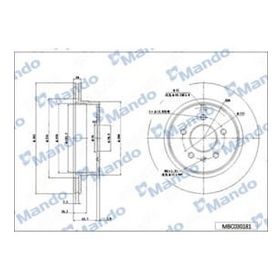 Mando MBC030181 Arka Fren Diski