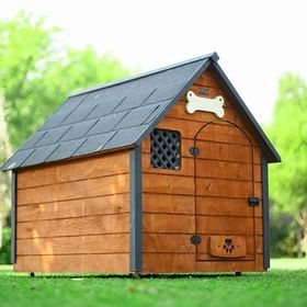 Mandu Xlarge Isı Yalıtımlı Ahşap Köpek Kulübesi