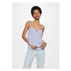 Mango Woman 27018634 Çiçek Desenli Bluz