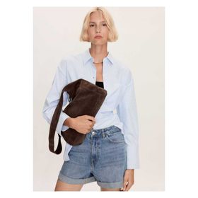 Mango Woman 37020300 Mom-fit Denim Siyah Kadın Şort