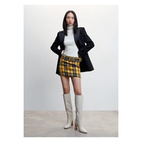 Mango Woman 37037757 Sari Kadın Yetişkin Etek