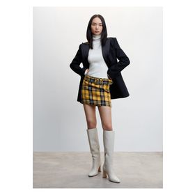 Mango Woman 37037757 Sari Kadın Yetişkin Etek