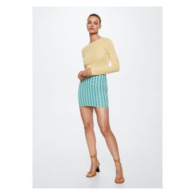 Mango Woman 37041315 Turkuaz Kadın Yetişkin Etek