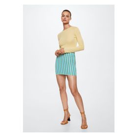 Mango Woman 37041315 Turkuaz Kadın Yetişkin Etek