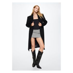 Mango Woman 37075960 Siyah Kadın Etek