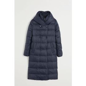 Mango Woman 53095714 Kapitoneli Şişme Mont Kadın Lacivert