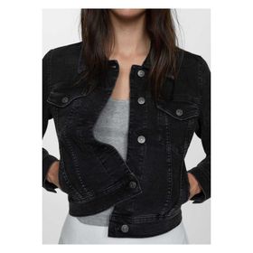 Mango Woman 57040290 Mavi Cepli Kadın Denim Ceket
