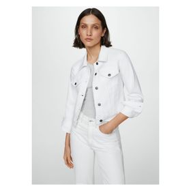 Mango Woman 57040290 Mavi Cepli Kadın Denim Ceket