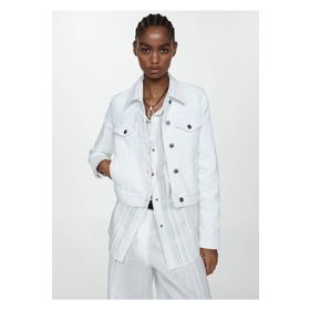 Mango Woman 57040290 Mavi Cepli Kadın Denim Ceket