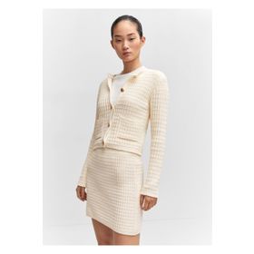 Mango Woman 57083815 Triko mini etek