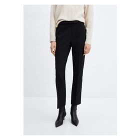 Mango Woman 67031009 Kemerli düz kesim pantolon