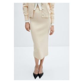 Mango Woman 67050459 Yırtmaçlı etek