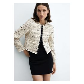 Mango Woman 67075757 Kancalı Tüvit Ekru Kadın Ceket