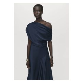 Mango Woman Asimetrik Saten Elbise