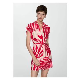 Mango Woman Desenli Anvelop Kesim Elbise