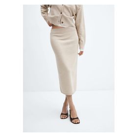 Mango Woman Fitilli midi etek