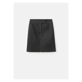 Mango Woman Midi Mavi Denim Kadın Etek
