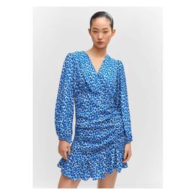 Mango Woman Volanlı Desenli Elbise