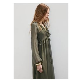 Mango Woman Volanlı Dökümlü Elbise