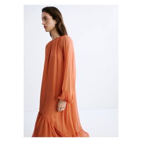 Mango Woman Volanlı Dökümlü Elbise