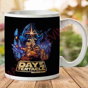 Manic Mansion Day of the Tentacle Star Wars Poster Baskılı Kupa
