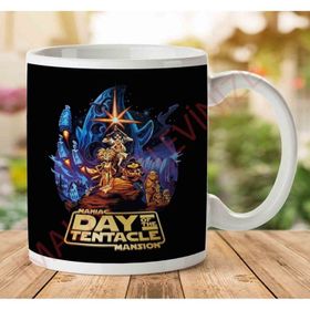 Manic Mansion Day of the Tentacle Star Wars Poster Baskılı Kupa
