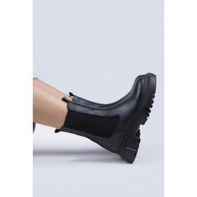 Manijero Gitana Siyah Deri Kadın Bot