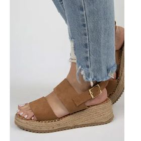Manijero Liliana Taba Deri Espadril Kadın Sandalet