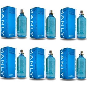 Manly Aqua Turkuaz EDC 6x125 ml Erkek Parfüm