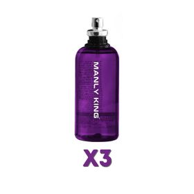 Manly King EDC 3x125 ml Erkek Parfüm