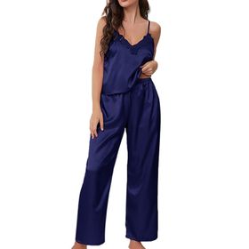 MaNMaNing A81BBGHEG Negligee Pembe Renk İpek Kumaş Kadın Uzun Pijama Takımı