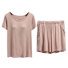 MaNMaNing A81BBGHEG Pembe Renk Baskısız Pamuklu Kadın Pijama Takımı