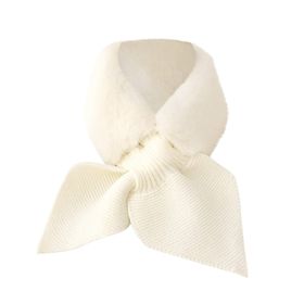 MaNMaNing Beyaz-B Peluş Polar Kadın Atkı
