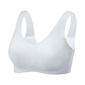 MaNMaNing Bralet Gri Straplez Hafif V Yaka Günlük Kadın Sütyen