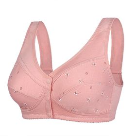 MaNMaNing Bralet Pinguin Gri Çiçek Desenli Sırtı Açık Telsiz Büyük Beden Kadın Sütyen