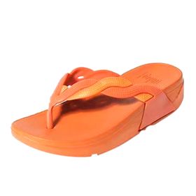 MaNMaNing Flip Flop Turuncu Düşük Topuk Rahat Kadın Terlik
