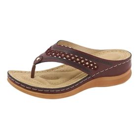 MaNMaNing Gladyatör Flip Flop Kama Geniş Fit Moda Rahat Windsor Mavi Kadın Sandalet