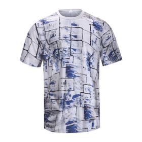 MaNMaNing Hipster Hip Hop Gri Kısa Kollu Baskılı Erkek T-shirt