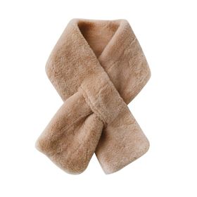 MaNMaNing Kahve-C Peluş Polar Kadın Atkı
