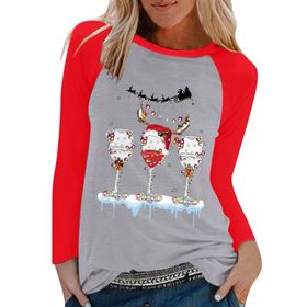 MaNMaNing Komik Noel Baba Baskılı Kadın Sweatshirt