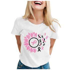 MaNMaNing MIT702-M312 Beyaz Baskılı Kısa Kollu Kadın T-shirt