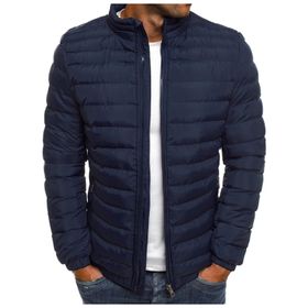 MaNMaNing Puffer N Lacivert Hafif Fermuarlı Pamuk Dolgulu Erkek Ceket