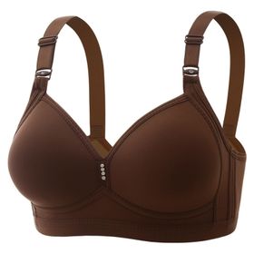 MaNMaNing Pull Bras Tüp Haki Pamuklu Büyük Göğüs Dolgulu Günlük Kadın Sütyen