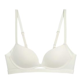 MaNMaNing Push Up Bralet Beyaz Dolgulu Balensiz Dkişsiz Rahat Kadın Sütyen