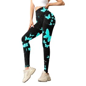 MaNMaNing Skinny Moda Egzersiz Karın Kontrol Mavi Kadın Tayt