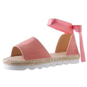 MaNMaNing Strappy Düz Ayak Bilekli Geniş Fit Hafif Rahat Pinguin Gri Kadın Sandalet