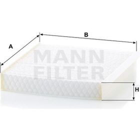 Mann CU2040 Citroen Nemo 1.4 HDi 68 HP Polen Kabin Filtresi
