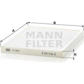 Mann CU2243 Fiat Punto III 1.2 68 HP Polen Kabin Filtresi
