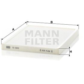Mann CU2243 İç Mekan Filtresi